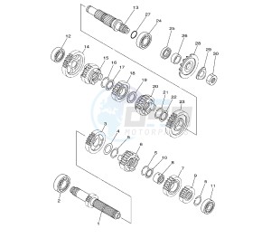 YZ LC 250 drawing TRANSMISSION