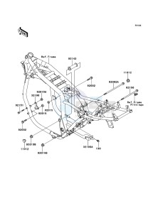 ZRX1200R ZR1200-A5H FR GB XX (EU ME A(FRICA) drawing Engine Mount