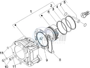 Runner 200 VXR 4t e3 drawing Cylinder-piston-wrist pin unit