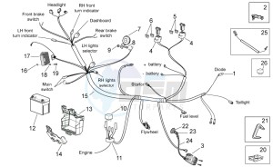 Scarabeo 50 2t e2 (eng. piaggio) drawing Electrical system