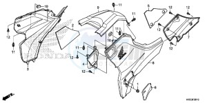 TRX420TM1E TRX420 Europe Direct - (ED) drawing SIDE COVER/TANK COVER