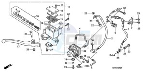 SH300A9 France - (F / ABS CMF) drawing FR. BRAKE MASTER CYLINDER (SH300A/AR)