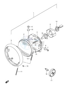 VL250 (E2) drawing HEADLAMP (E24)