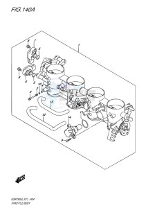 GSR750 ABS EU drawing THROTTLE BODY