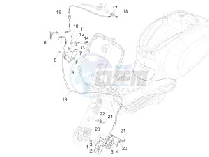 PRIMAVERA 150 4T 3V IGET ABS E4 (EMEA) drawing Brakes pipes - Calipers (ABS)