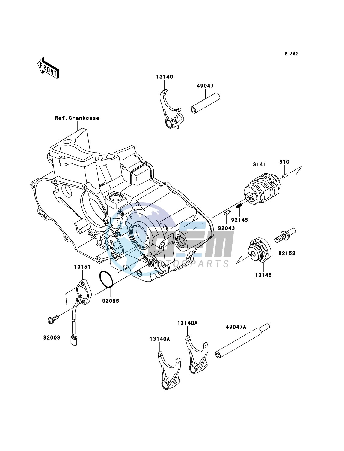 Gear Change Drum/Shift Fork(s)