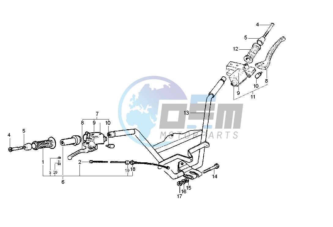 Handlebar - Master cylinder