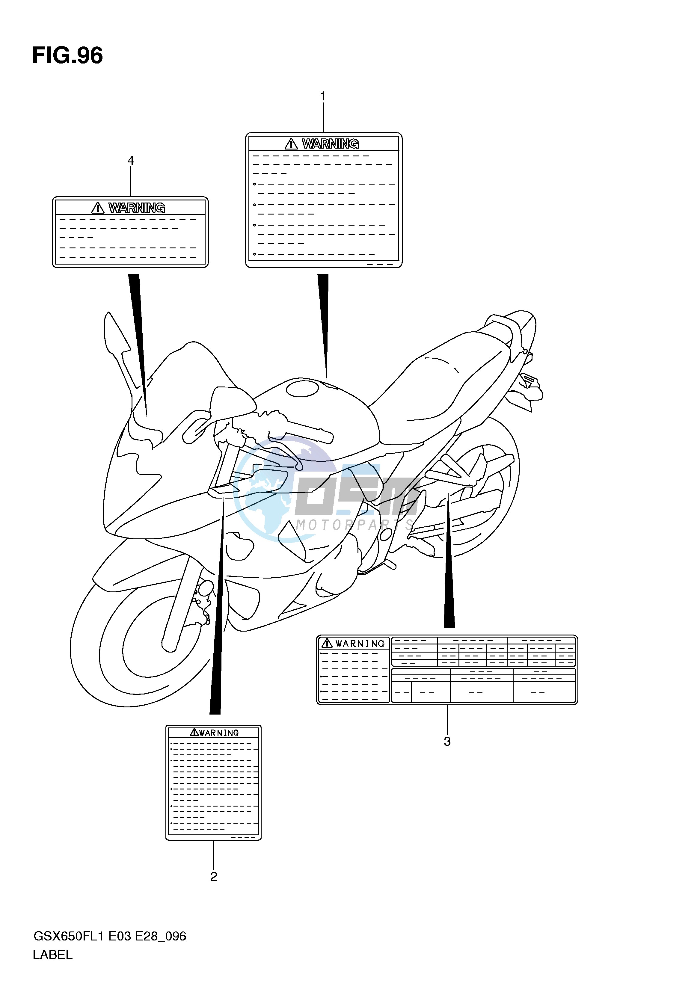 LABEL (GSX650FAL1 E28)