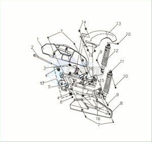 E-FIDDLE (EK4LW2-EU) (M2) drawing RR. CUSHION RR FORK RR.  MUDGUARD