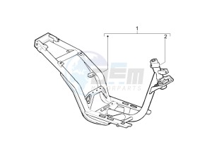 Liberty 200 4t Sport e3 drawing Frame bodywork