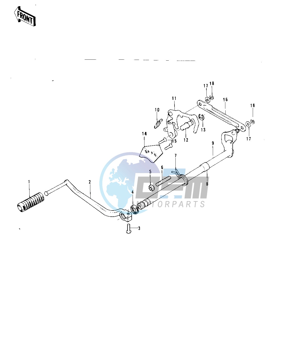 GEAR CHANGE MECHANISM -- 73-75 F11_F11-A_F11-B- -