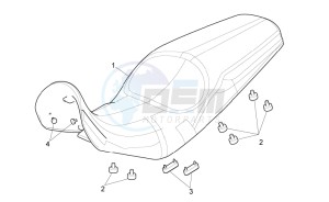 Pegaso Strada-Trail 650 ie drawing Saddle