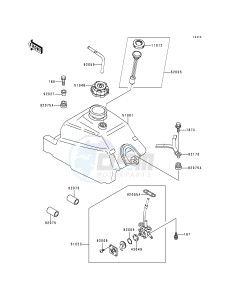 KLF 300 C [BAYOU 300 4X4] (C1-C4) [BAYOU 300 4X4] drawing FUEL TANK