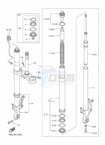 FJR1300-AE (B96S) drawing FRONT FORK