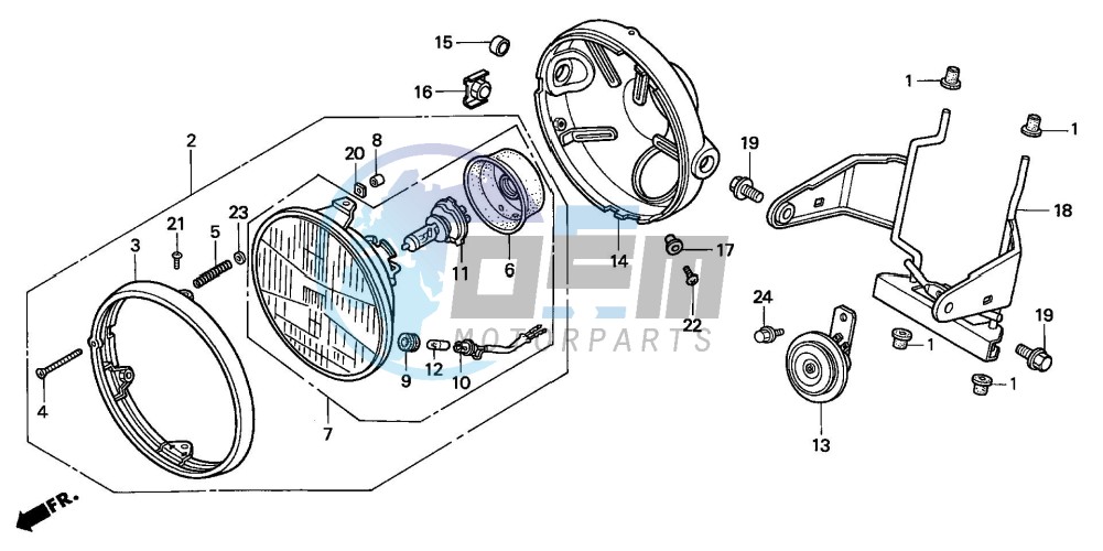 HEADLIGHT (CB500)