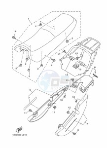 YBR125EGS (43BJ) drawing SEAT