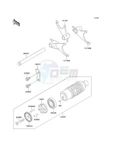 ZG 1000 A [CONCOURS] (A15-A19) [CONCOURS] drawing GEAR CHANGE DRUM_SHIFT FORK-- S- -