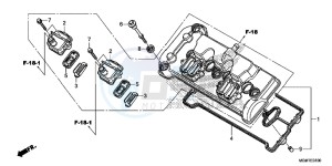 CB600FD Hornet 3ED drawing CYLINDER HEAD COVER