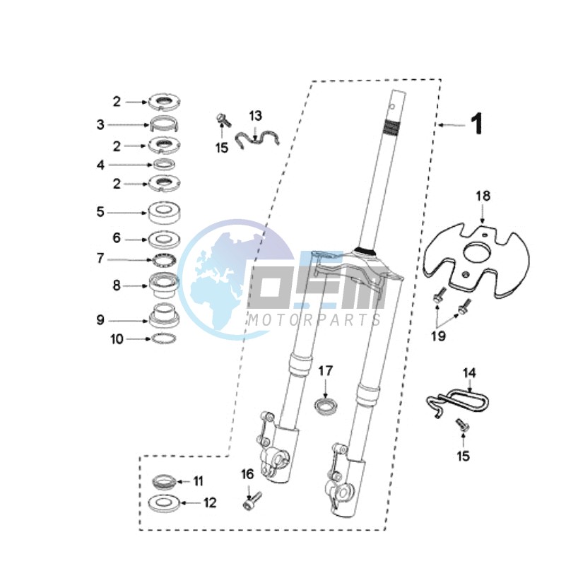 FRONT FORK / STEERINGHEAD