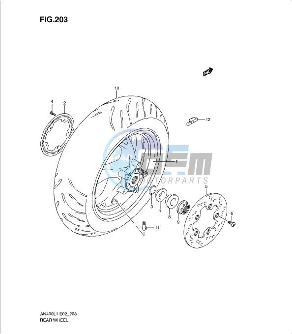 REAR WHEEL (AN400AL1 E19)