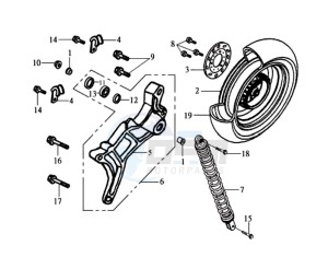 EURO MX 125 DUAL DISK 50 drawing REAR WHEEL