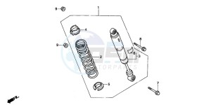 TRX300EX SPORTRAX 300EX drawing REAR CUSHION