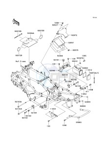 KSV 700 A [KFX700 AND V FORCE] (A1-A2) [KFX700 AND V FORCE] drawing FRAME FITTINGS