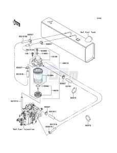 MULE 3010 DIESEL 4x4 KAF950B7F EU drawing Fuel Pump