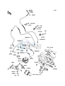 VERSYS_ABS KLE650DDF XX (EU ME A(FRICA) drawing Brake Piping