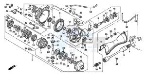 TRX300FW FOURTRAX drawing FRONT FINAL GEAR