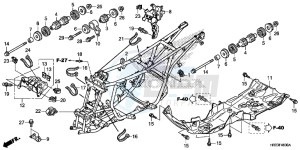 TRX420FM2E TRX420 Europe Direct - (ED) drawing FRAME BODY