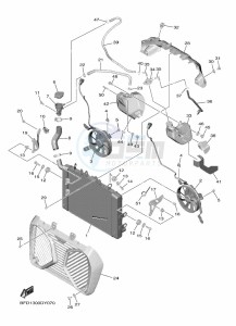 NIKEN GT MXT890D (BFD3) drawing RADIATOR & HOSE