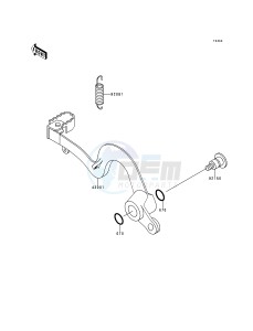 KX 250 K [KX250] (K2) [KX250] drawing BRAKE PEDAL