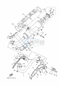 YFM700FWAD GRIZZLY 700 EPS (BFE1) drawing EXHAUST