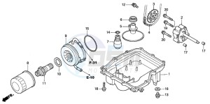 CBR600F drawing OIL PAN/OIL PUMP