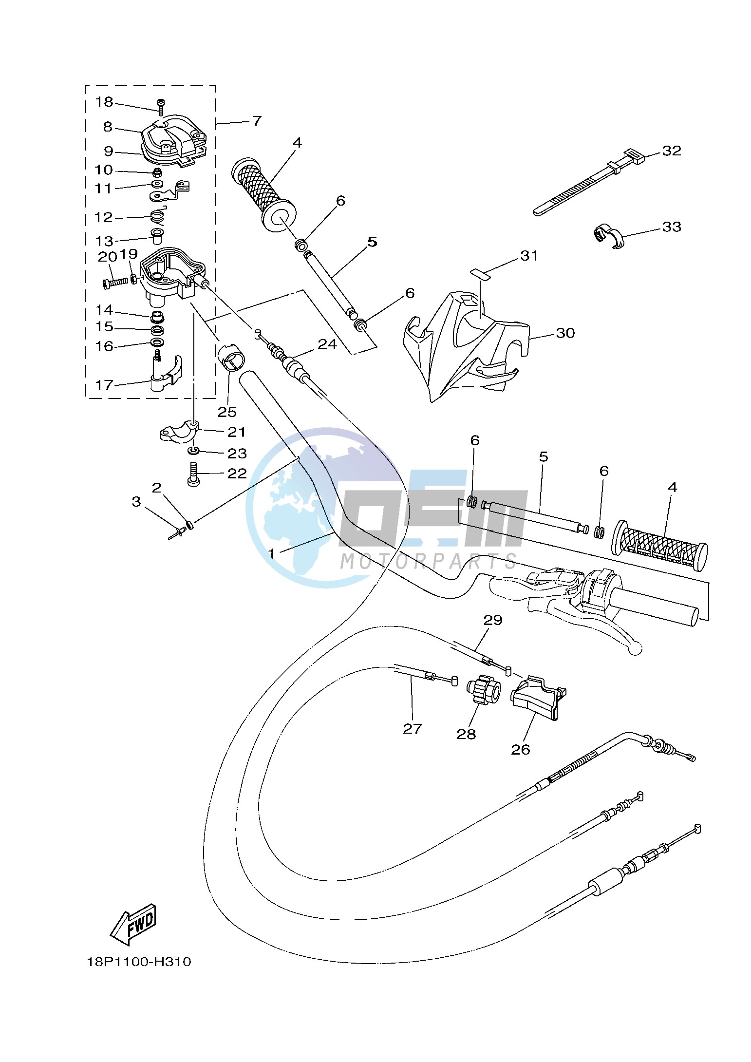 STEERING HANDLE & CABLE