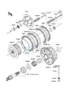 Z1000 ZR1000B8F FR GB XX (EU ME A(FRICA) drawing Clutch