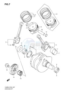 VL800 INTRUDER EU drawing CRANKSHAFT