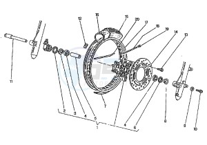 ELEFANT 750 drawing FRONT WHEEL