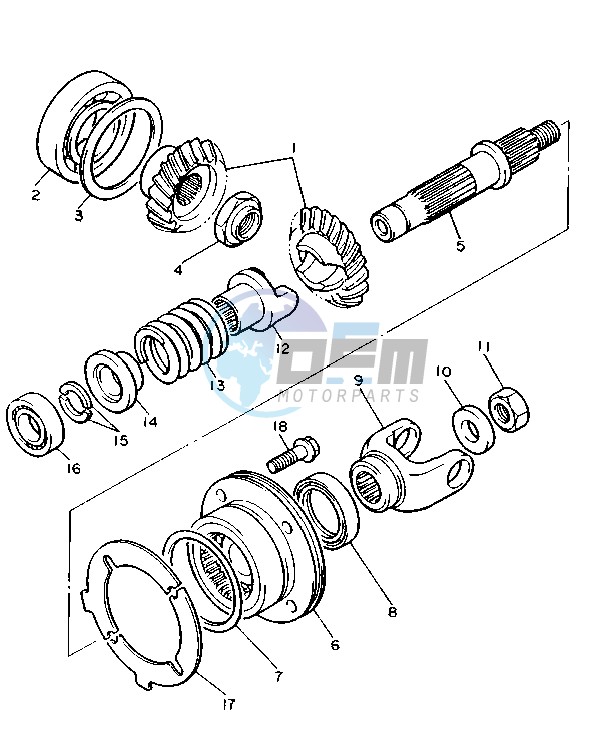 MIDDLE DRIVE GEAR