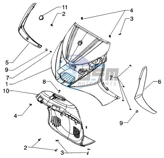 Shield - wheel compartment