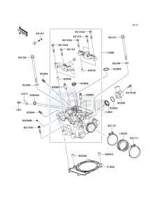 KSF 450 B [KFX450R MONSTER ENERGY] (B8F-B9FB) B9F drawing CYLINDER HEAD