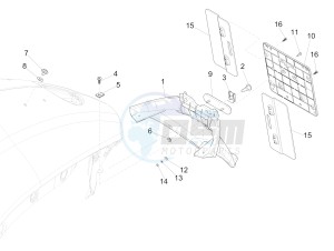 946 125 4T 3V ABS ARMANI (EMEA, APAC) drawing Rear cover - Splash guard