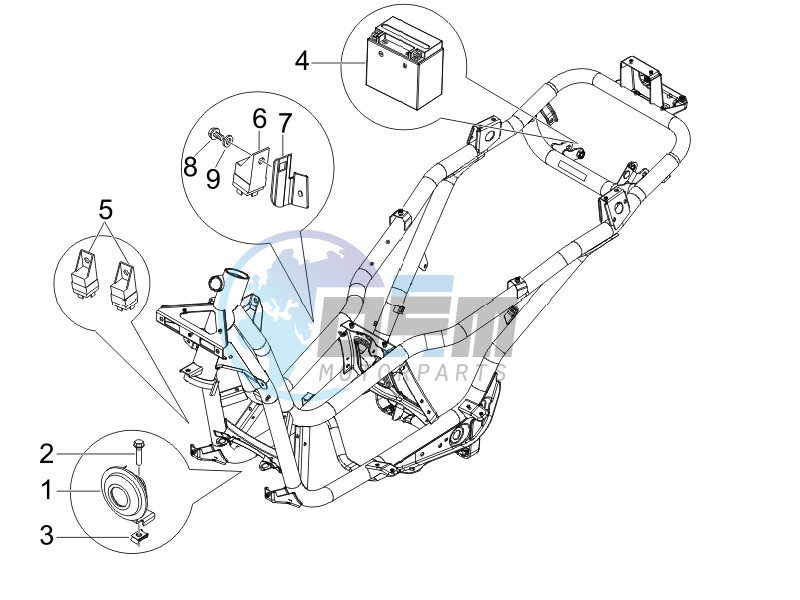 Remote control switches - Battery - Horn