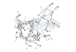 YZ 85 drawing FRAME