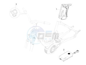 Wi-Bike Mas Mech Active 0 drawing Remote control switches - Battery - Horn