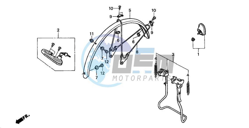 RR. FENDER/MAIN STAND