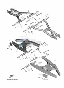 YXE1000EWS YX10ERPLP (B4MR) drawing REAR ARM