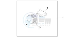 GL1800C drawing KIT FR LED FOG LA