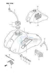 DS80 (E3) drawing FUEL TANK (MODEL J K)